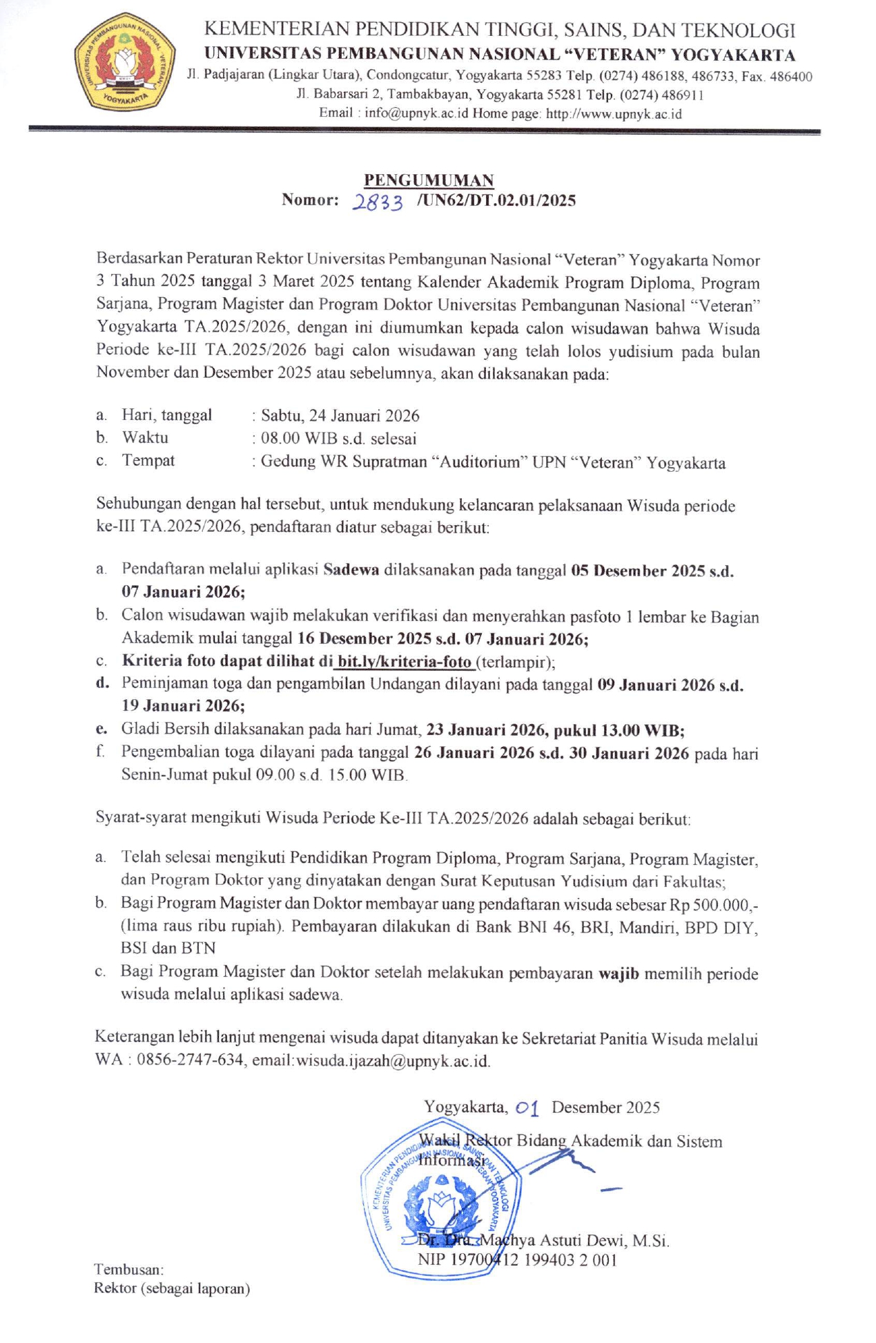 WISUDA PERIODE III TA 2025/2026